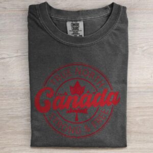 True North Canada Strong & Free T-shirt with Maple Leaf