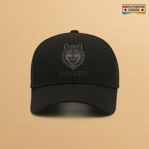 Mapleforever Dire Wolf Snarling Head Graphic - Hat