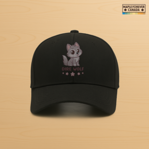 Mapleforever Cute Dire Wolf Pup Stars Graphic - Hat