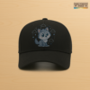 Cute Wolf Pup Starry Cloud Circle Graphic - Hat