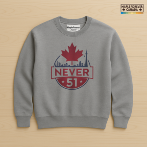 NEVER 51 Maple Leaf CN Tower Skyline Logo - Sweatshirt