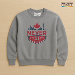 NEVER 51 Maple Leaf CN Tower Skyline Shield - Sweatshirt