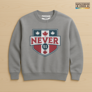NEVER 51 Distressed Canada Flag Shield - Sweatshirt