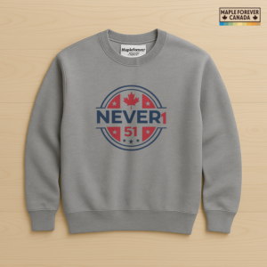 NEVER 51 Canada Maple Leaf Stars Roundel - Sweatshirt