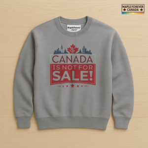 Canada Not For Sale Dollar Maple Parliament Skyline - Sweatshirt
