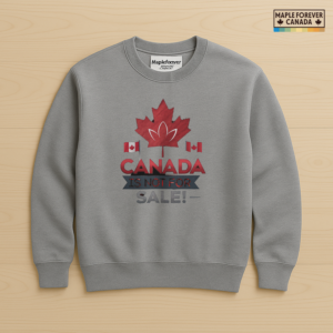 Canada Not For Sale Maple Leaf Flags Emblem - Sweatshirt