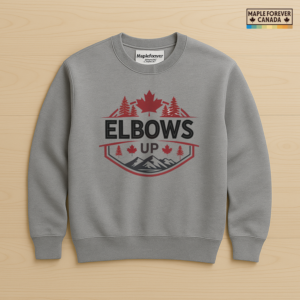 Elbows Up Canadian Rockies Graphic - Sweatshirt