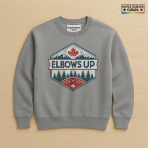 Elbows Up Vintage Canadian Graphic - Sweatshirt
