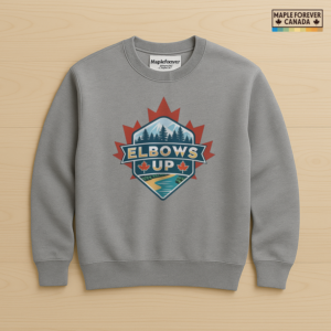 Elbows Up Mountain Stream Canada Graphic - Sweatshirt