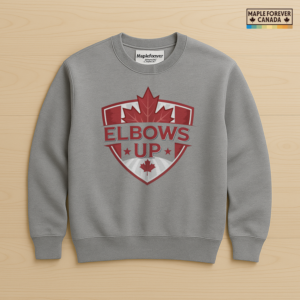 Elbows Up Shield Canadian Pride - Sweatshirt