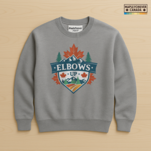 Elbows Up Farmland Canadian Design - Sweatshirt