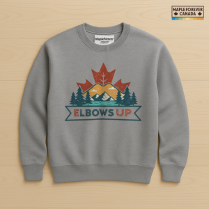 Elbows Up Canadian Rockies Design - Sweatshirt