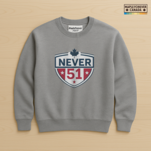 Never 51 - Maple Leaf Shield - Sweatshirt