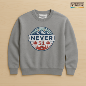 Never 51 - Canadian Mountain Forest Circle - Sweatshirt