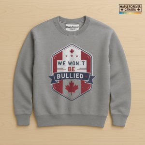 Won't Be Bullied Maple Leaf Shield - Sweatshirt