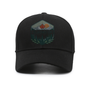 Elbows Up Canada Maple Leaf Mountain Emblem - Hat