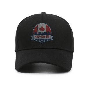 NEVER 51 Canada Flag CN Tower Skyline Badge - Hat