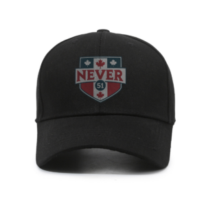 NEVER 51 Distressed Canada Flag Shield - Hat