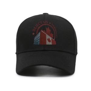Reject US Tariffs Maple Leaf Container Graphic - Hat