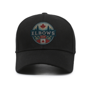 Elbows Up Scenic Canadian Badge - Hat