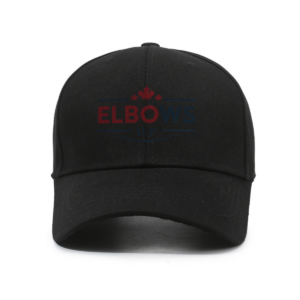 Elbows Up Canada Maple Leaf Slogan - Hat