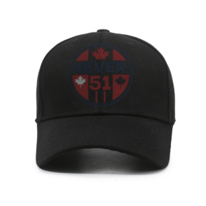 Never 51 - Canadian Flag Circle Design - Hat