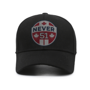 Never 51 Canadian Flag Shield Design - Hat