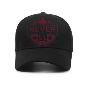Never 51 - Maple Leaf Emblem Design - Hat