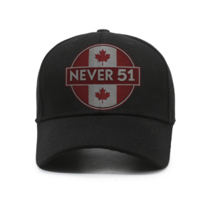Never 51 - Canadian Flag Badge Graphic - Hat
