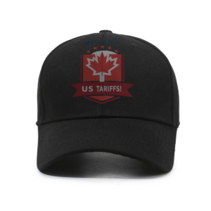 Reject US Tariffs - Canadian Maple Leaf Banner - Hat