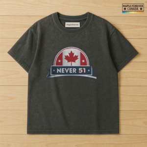 NEVER 51 Canada Flag Maple Leaf Banner - T-Shirt