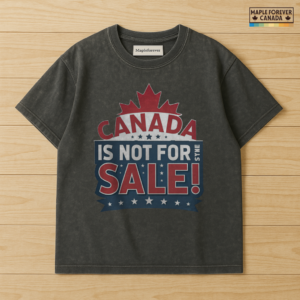 Canada Not For Sale Maple Leaf Stars Badge - T-Shirt