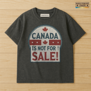 Canada Not For Sale Patriotic Vintage Badge - T-Shirt