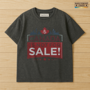 Canada Not For Sale Dollar Maple Parliament Skyline - T-Shirt