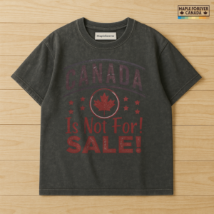 Canada Not For Sale Vintage Maple Leaf Stars - T-Shirt
