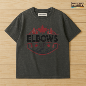 Elbows Up Canadian Rockies Graphic - T-Shirt