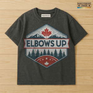 Elbows Up Vintage Canadian Graphic - T-Shirt