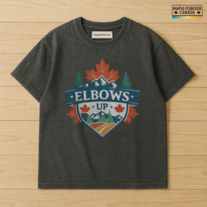 Elbows Up Farmland Canadian Design - T-Shirt