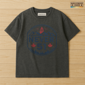 Never 51 - Mountain & Tower Canada Design - T-Shirt