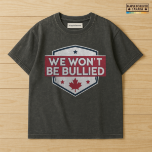 Won't Be Bullied Shield Maple Leaf - T-Shirt