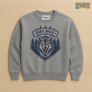 Mapleforever Dire Wolf Pine Forest Badge - Sweatshirt