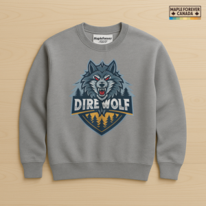 Dire Wolf Pine Forest Crest Graphic - Sweatshirt