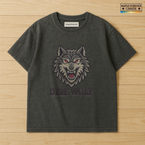 Mapleforever Dire Wolf Snarling Head Graphic - T-Shirt