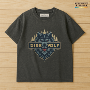 Dire Wolf Pine Forest Banner Graphic - T-Shirt